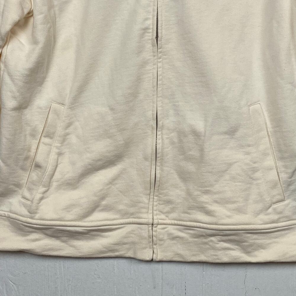 Lauren Ralph Lauren Women's Ivory Snowflake Sparkle Embroidered Hoodie Large - Picture 4 of 10